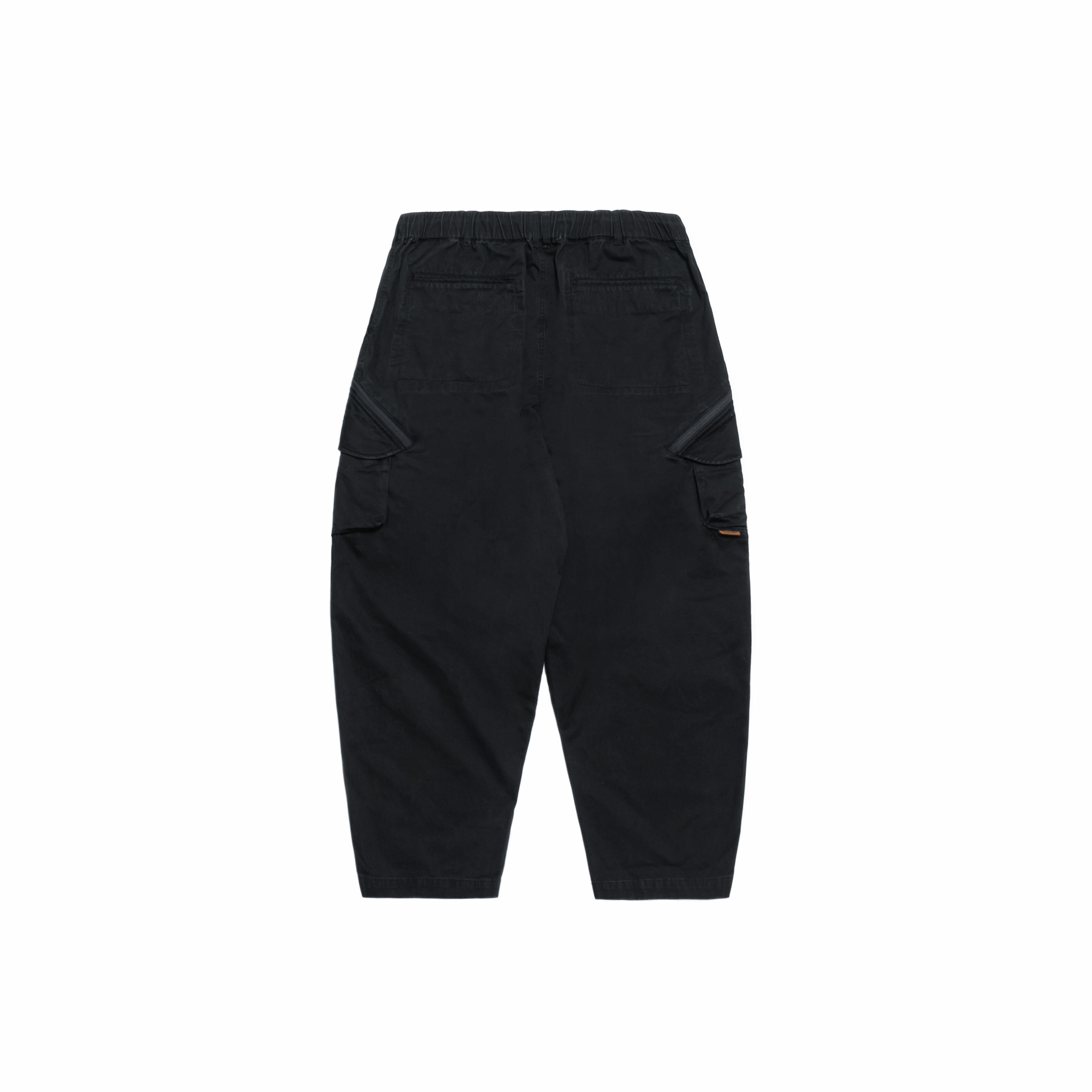 PERSEVERE UNIQUE POCKET DESIGN TAPERED PANTS - BLACK BL