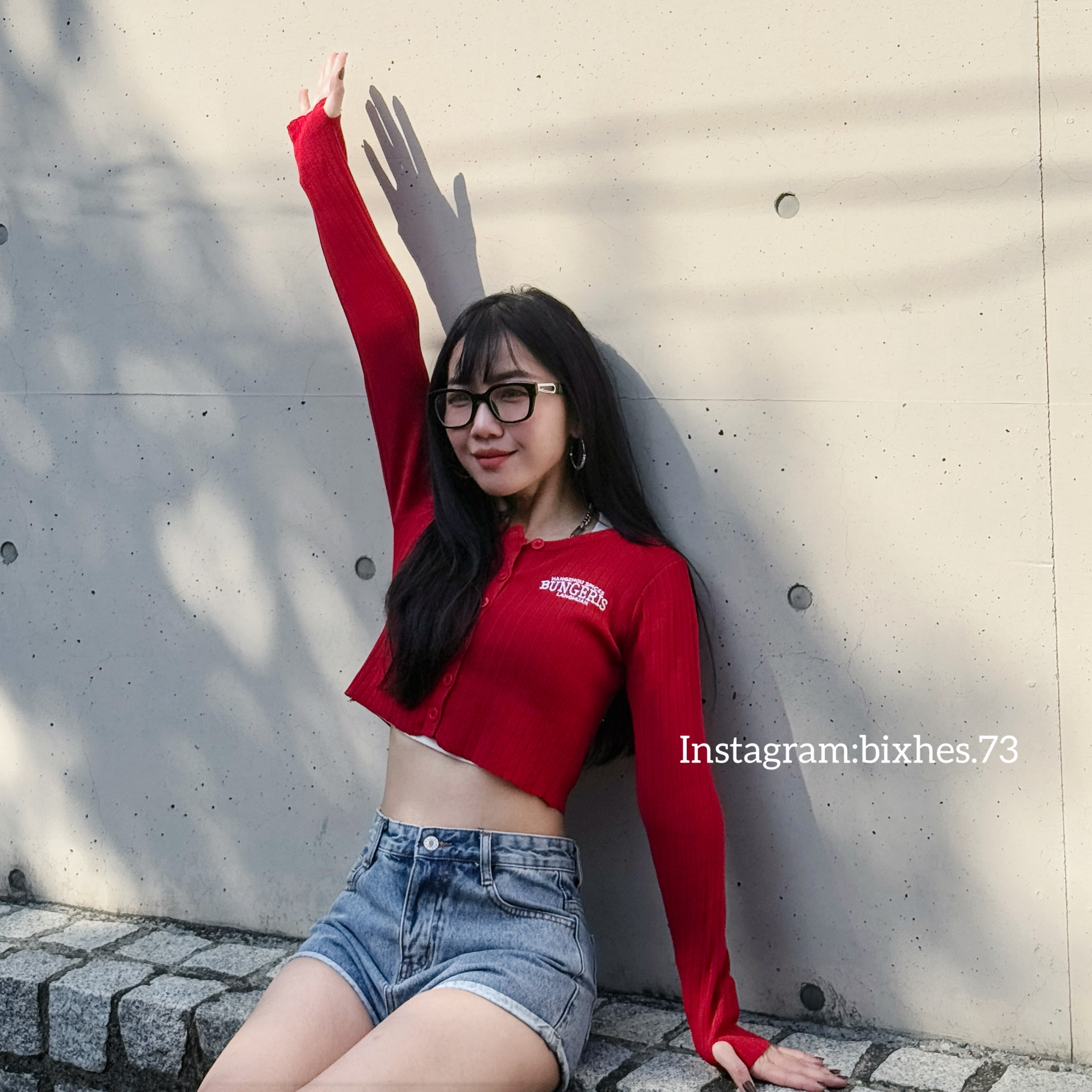 刺繡排釦針織長T(B00123)