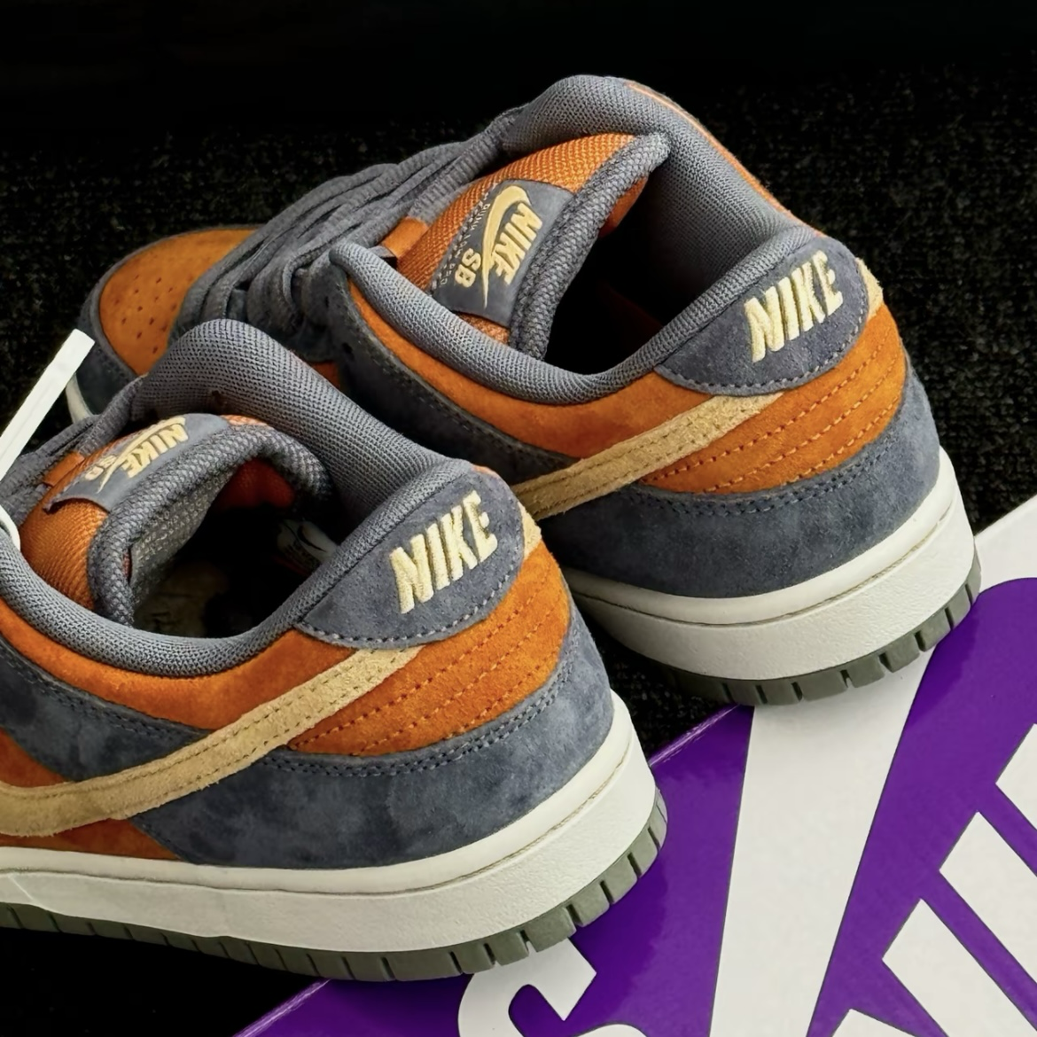 Nike SB Dunk Low Pro Light Carbon 灰藍橘 藍棕 麂皮 滑板鞋 低筒休閒鞋