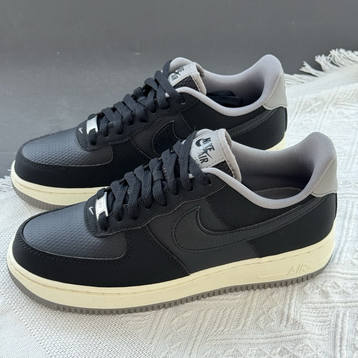 Nike Air Force 1 '07 LV8 Dark Pewter 碳黑 黑灰 麂皮 皮革 AF1 低筒休閒鞋