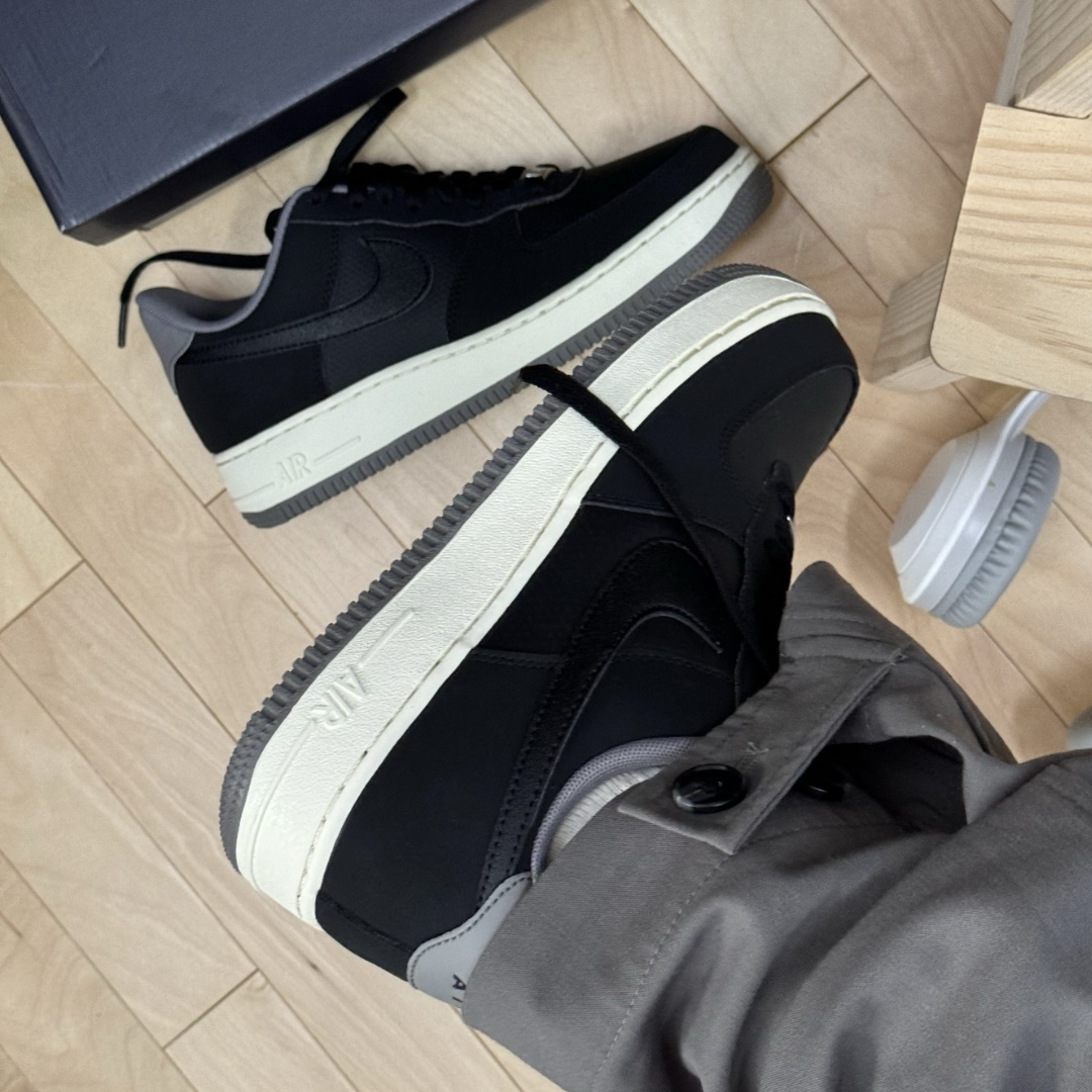 Nike Air Force 1 '07 LV8 Dark Pewter 碳黑 黑灰 麂皮 皮革 AF1 低筒休閒鞋