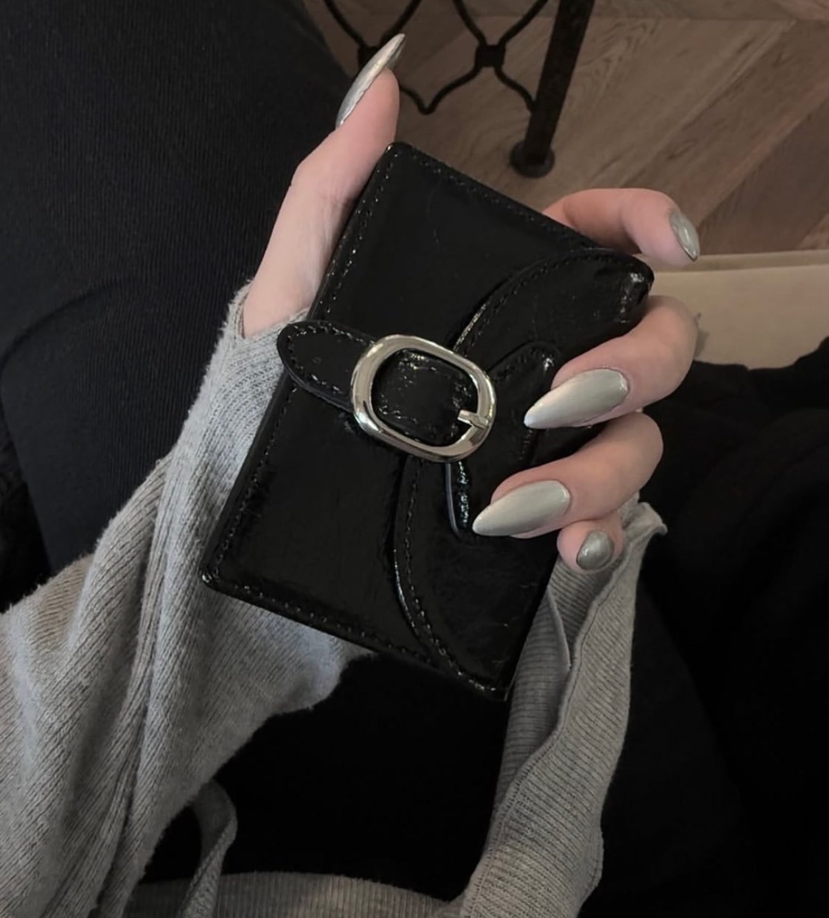 韓國連線🇰🇷 Fennec 皮袋銀扣風琴錢包 多夾層 真皮 錢包 卡夾/預購