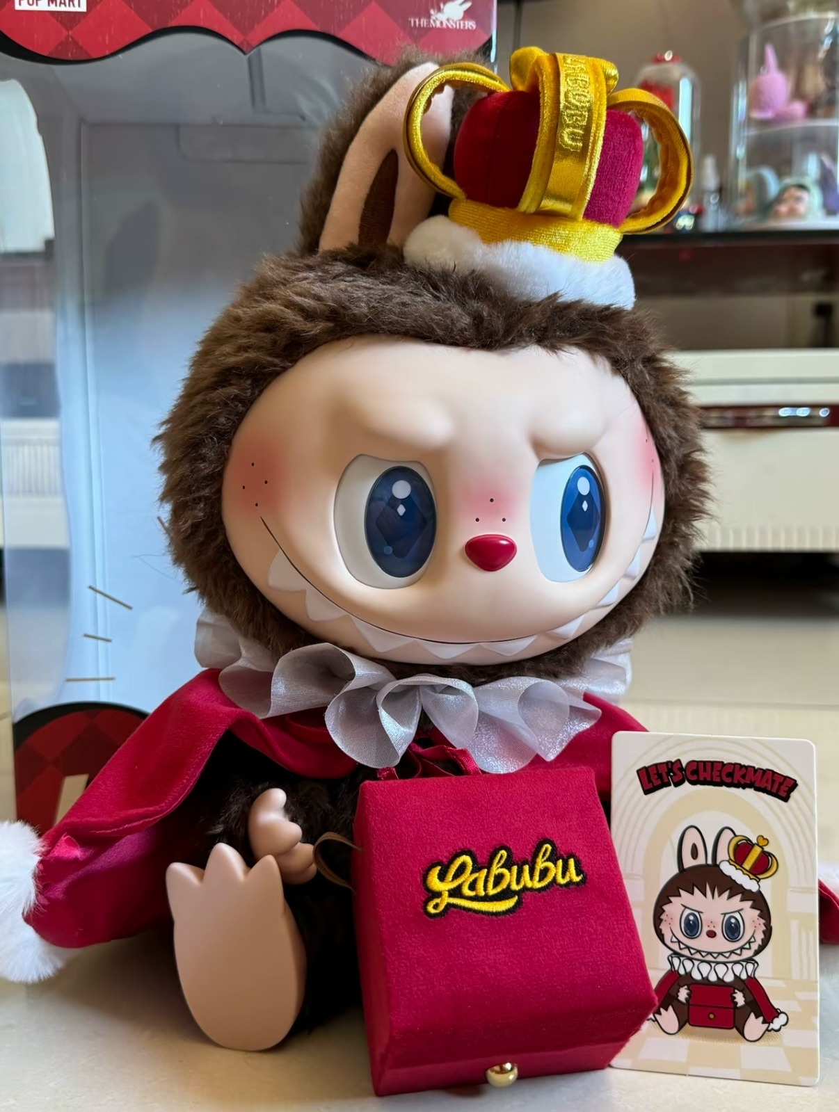 POPMART 泡泡瑪特 The Monster Labubu 象棋大冒險 糖膠毛絨公仔 國王 披風/預購