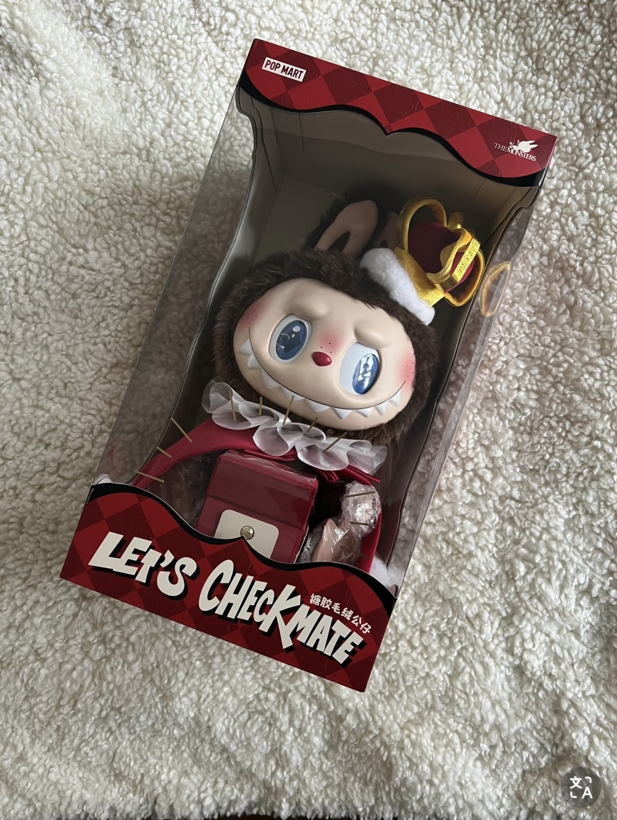 POPMART 泡泡瑪特 The Monster Labubu 象棋大冒險 糖膠毛絨公仔 國王 披風/預購