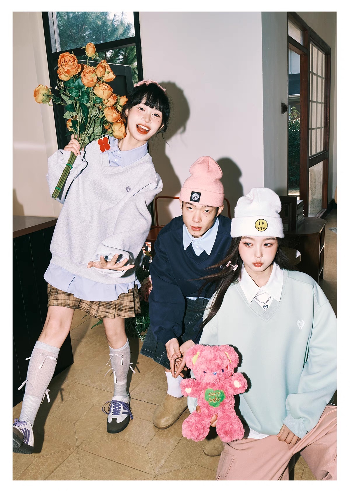 LEMANISM 素色 拼接 假兩件 翻領POLO衫