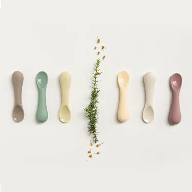 鉑金矽膠嬰兒輔食勺