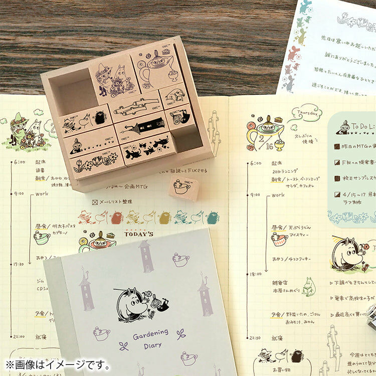 Moomin 12入印章組