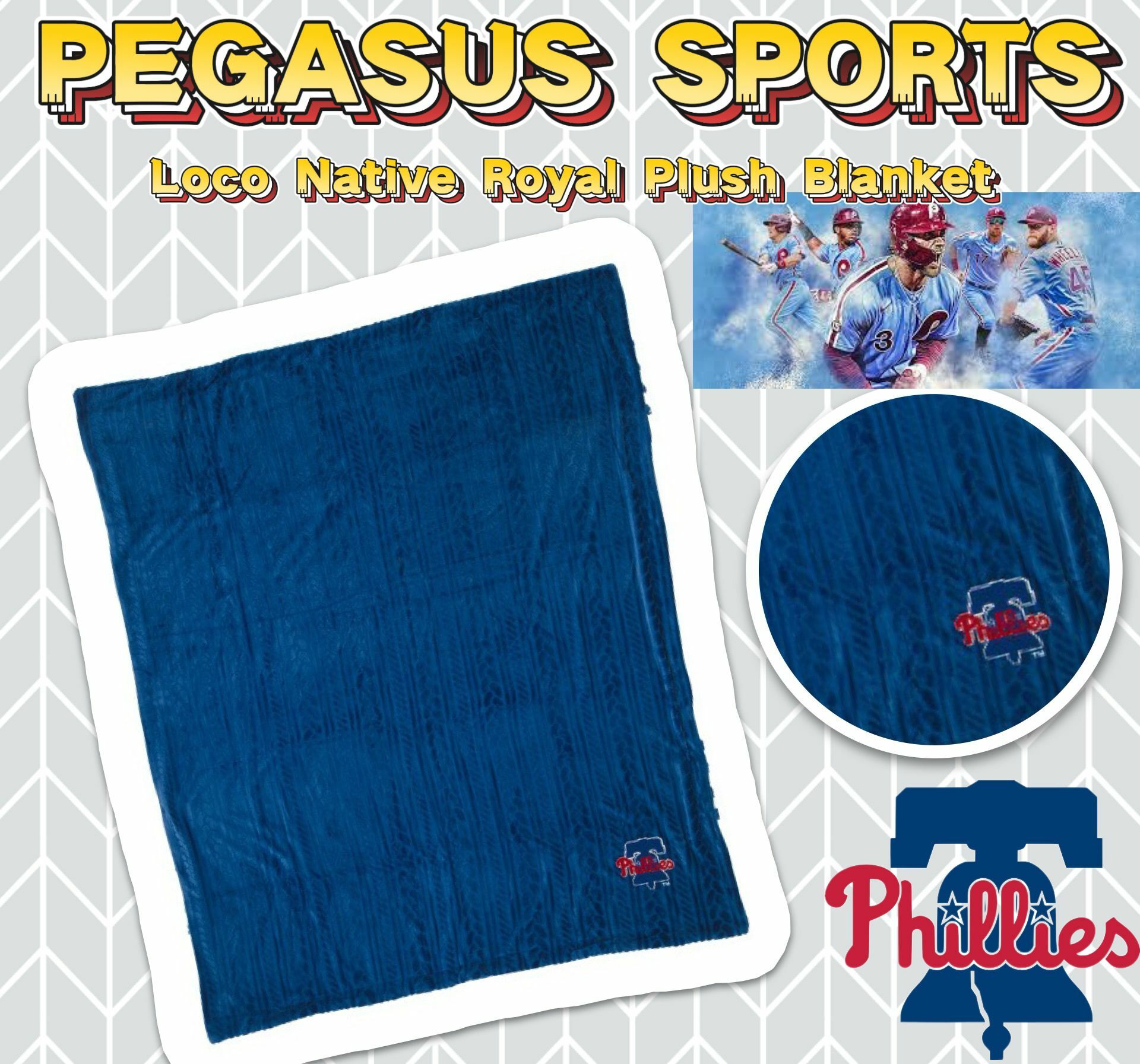 【預購】PEGASUS SPORTS Philadelphia Phillies G020728 毛毯