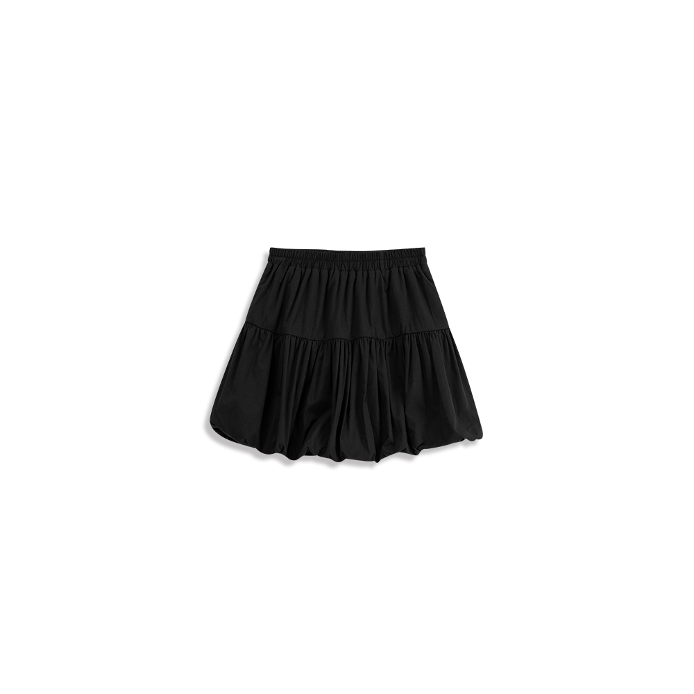 Casual plain balloon skirt, two colors for sale S/M【03010891】in stock+pre-order