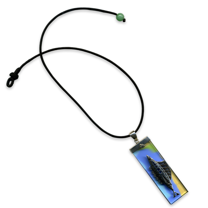 開運項鍊｜想飛 琉璃銀飾 古法手工打造