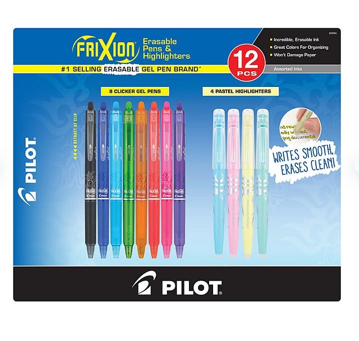 【預購】 FriXion G020738 可擦筆 & 螢光筆 12 件套