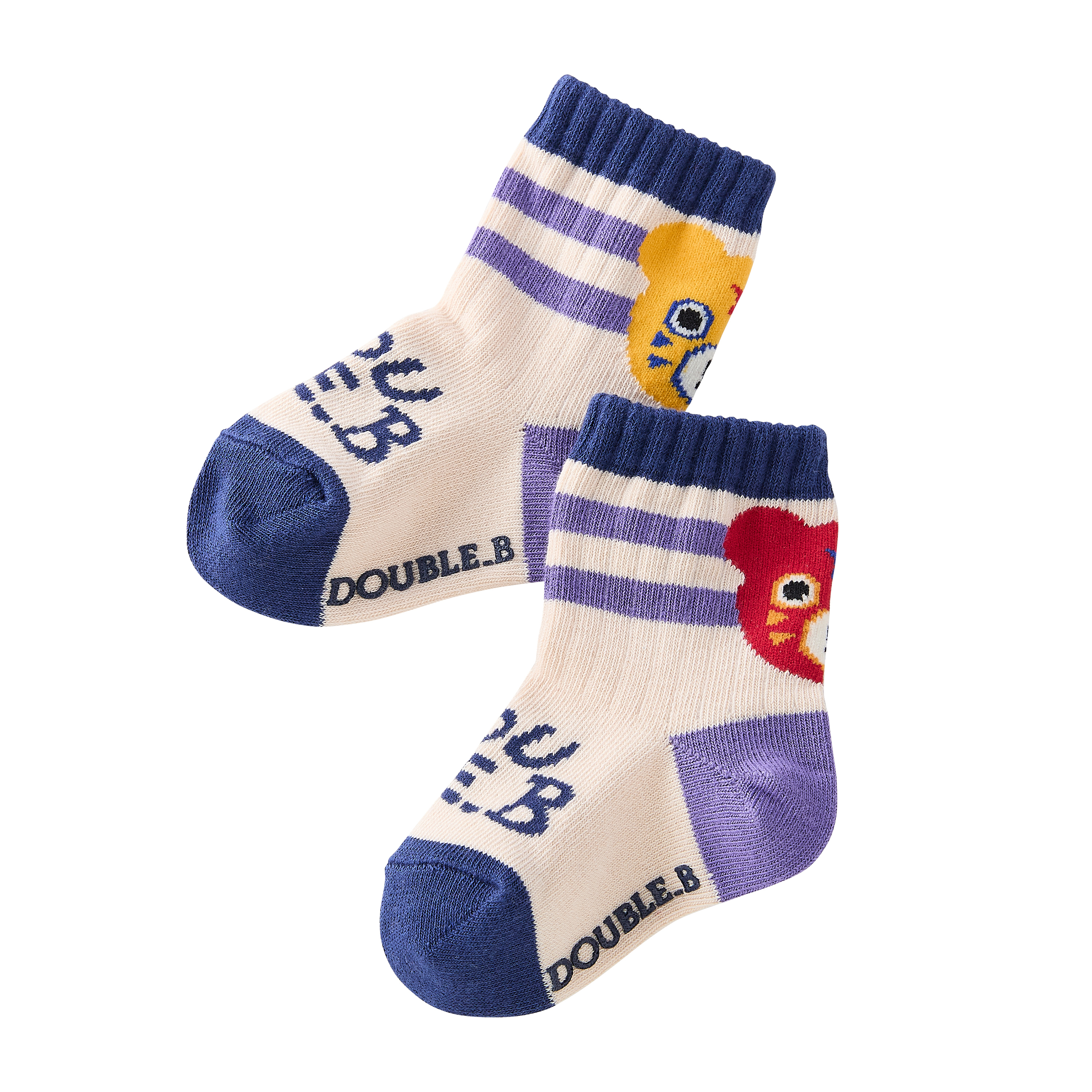 DOUBLE_B 全明星夢想襪-駝
