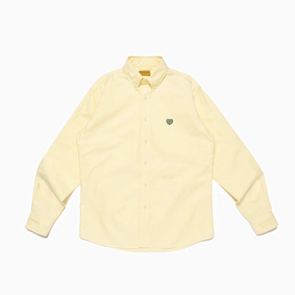 HUMAN MADE 2025 OXFORD BD SHIRT - YELLOW PRE ORDER ITEM (預訂中)