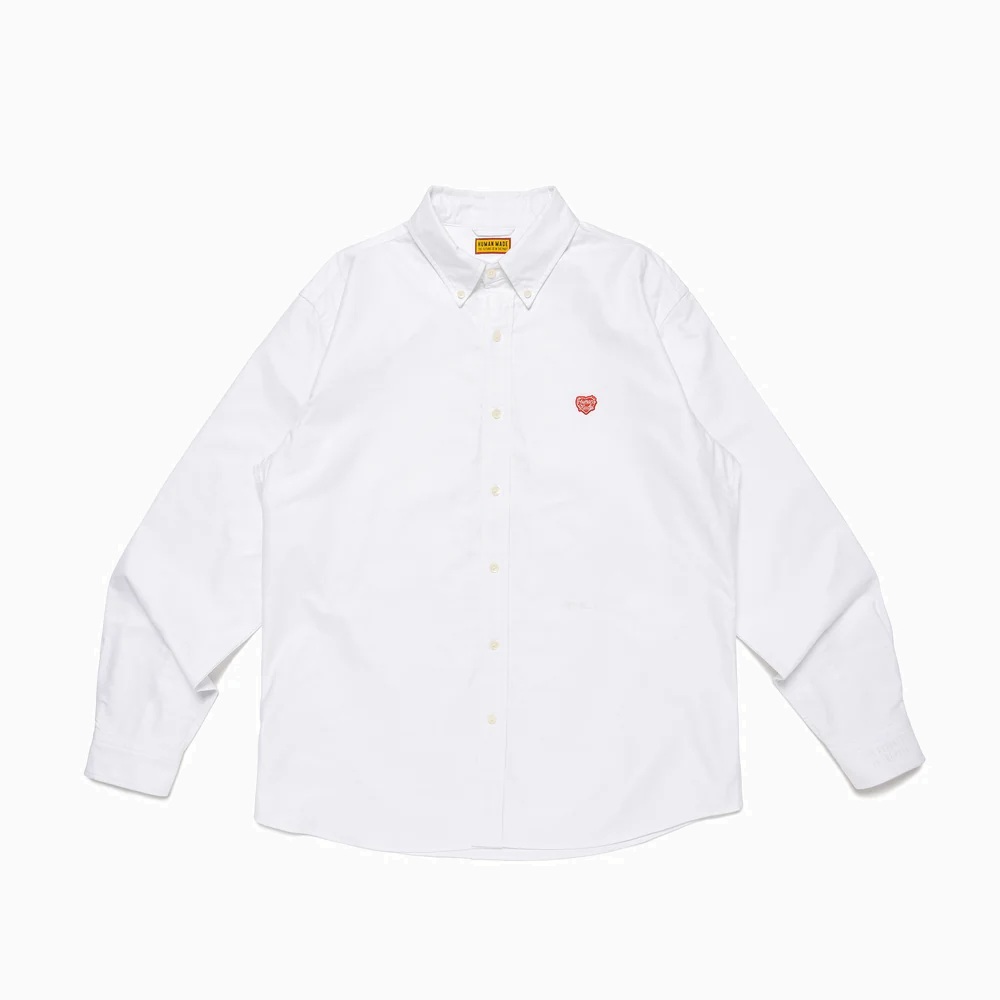 HUMAN MADE 2025 OXFORD BD SHIRT - WHITE PRE ORDER ITEM (預訂中)