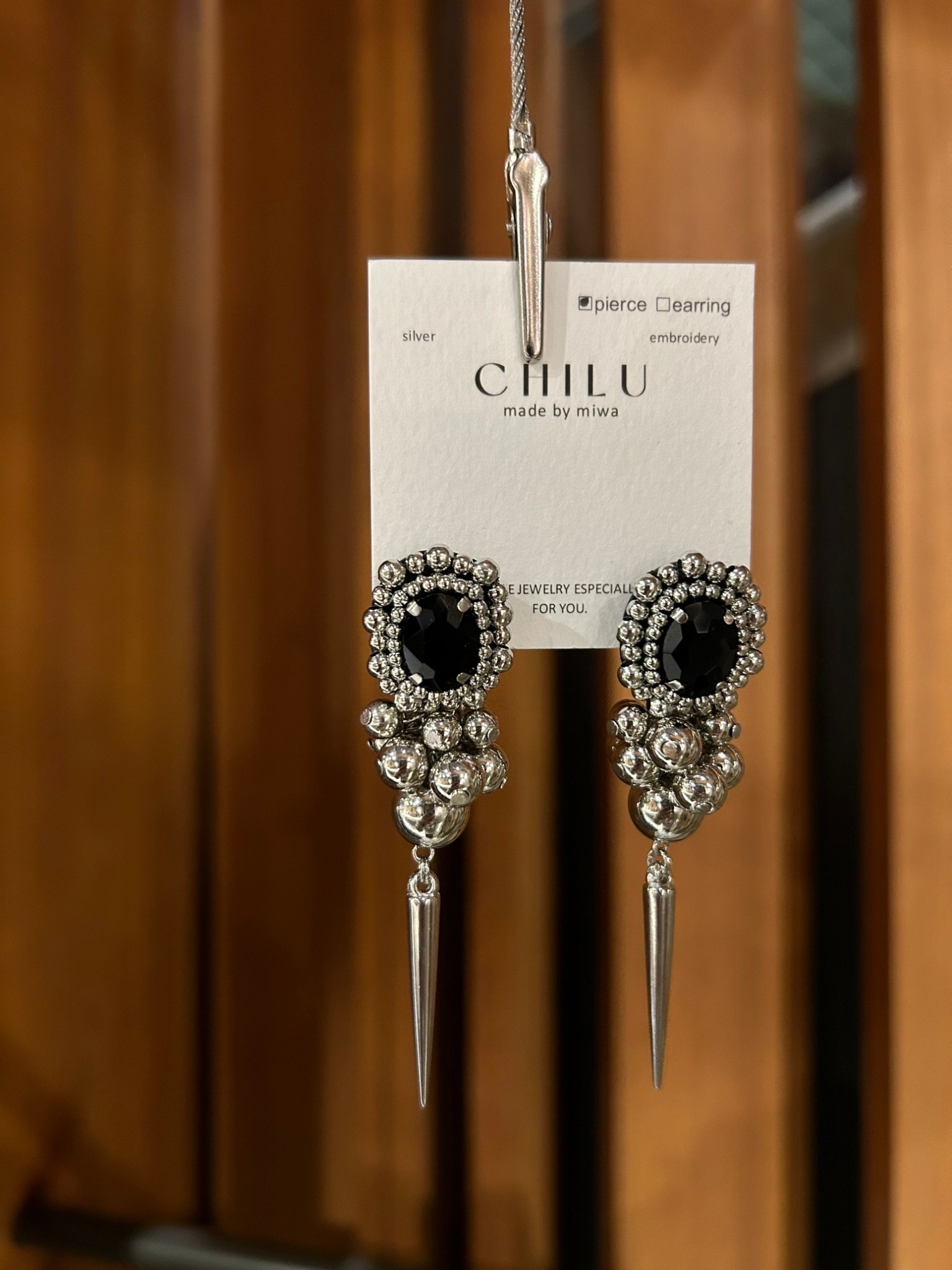 [CHILU] tsuntsun. / black | NO.22 耳針