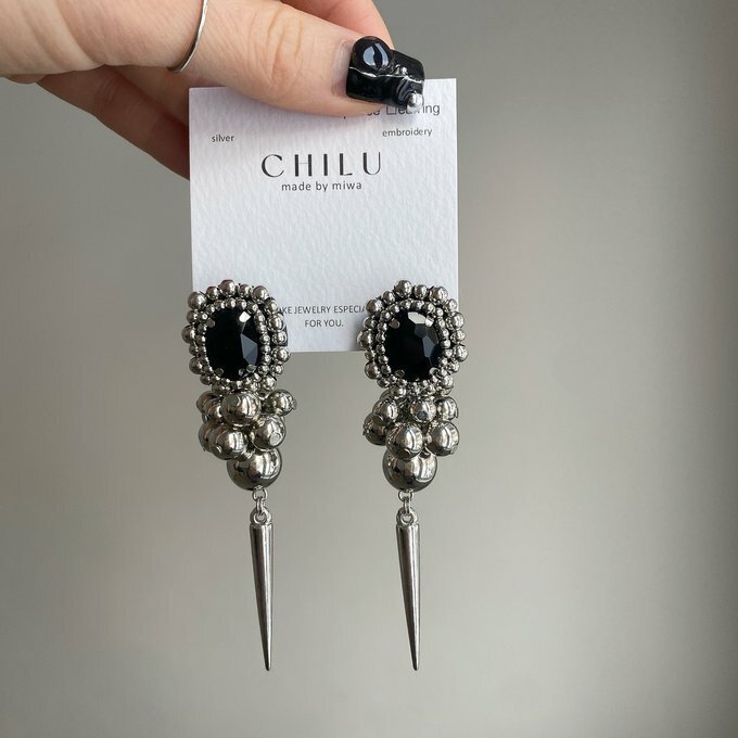 [CHILU] tsuntsun. / black | NO.22 耳夾