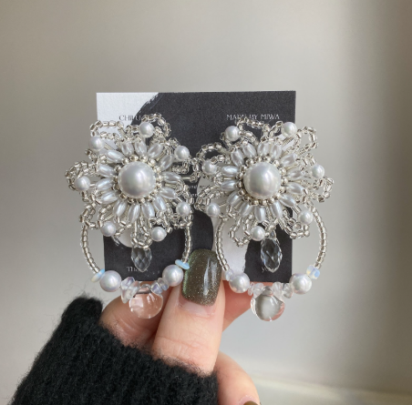 [CHILU] 限量 |hananohi. / white | NO.36 耳夾