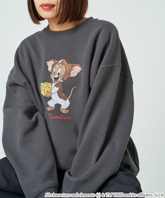 FREAK'S STORE JERRY and TUFFY as GREMLINS/ 別注 スウェット炭灰（1322248901329）