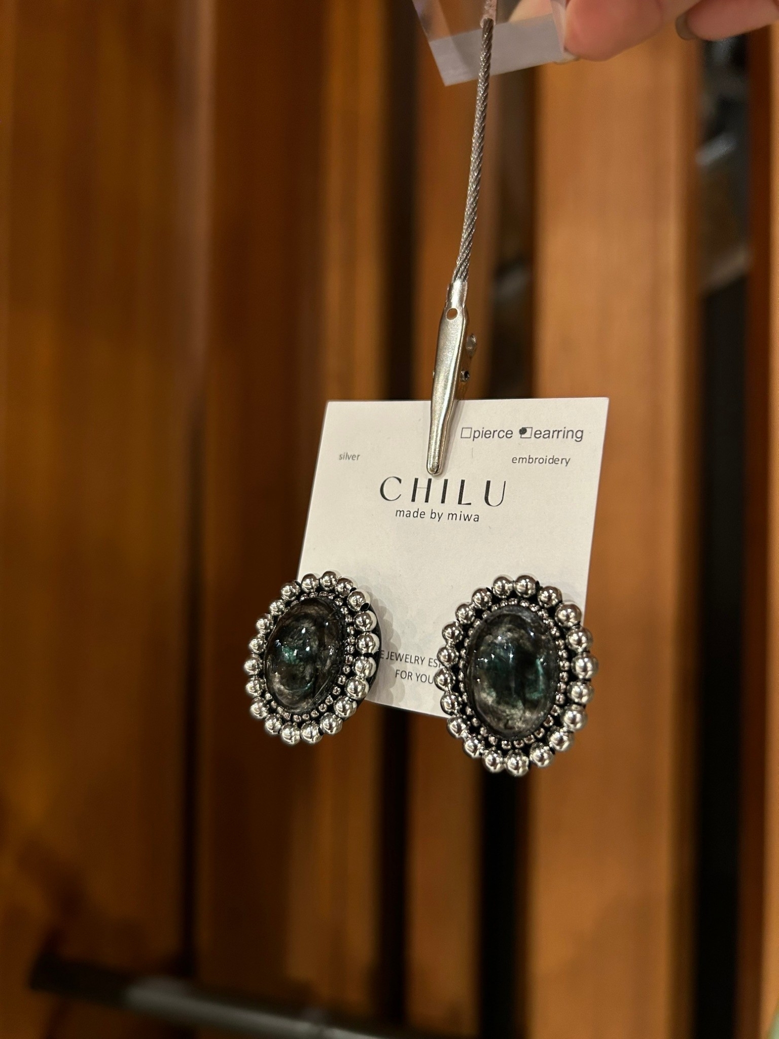 [CHILU] moya. / mix green | NO.17 耳夾