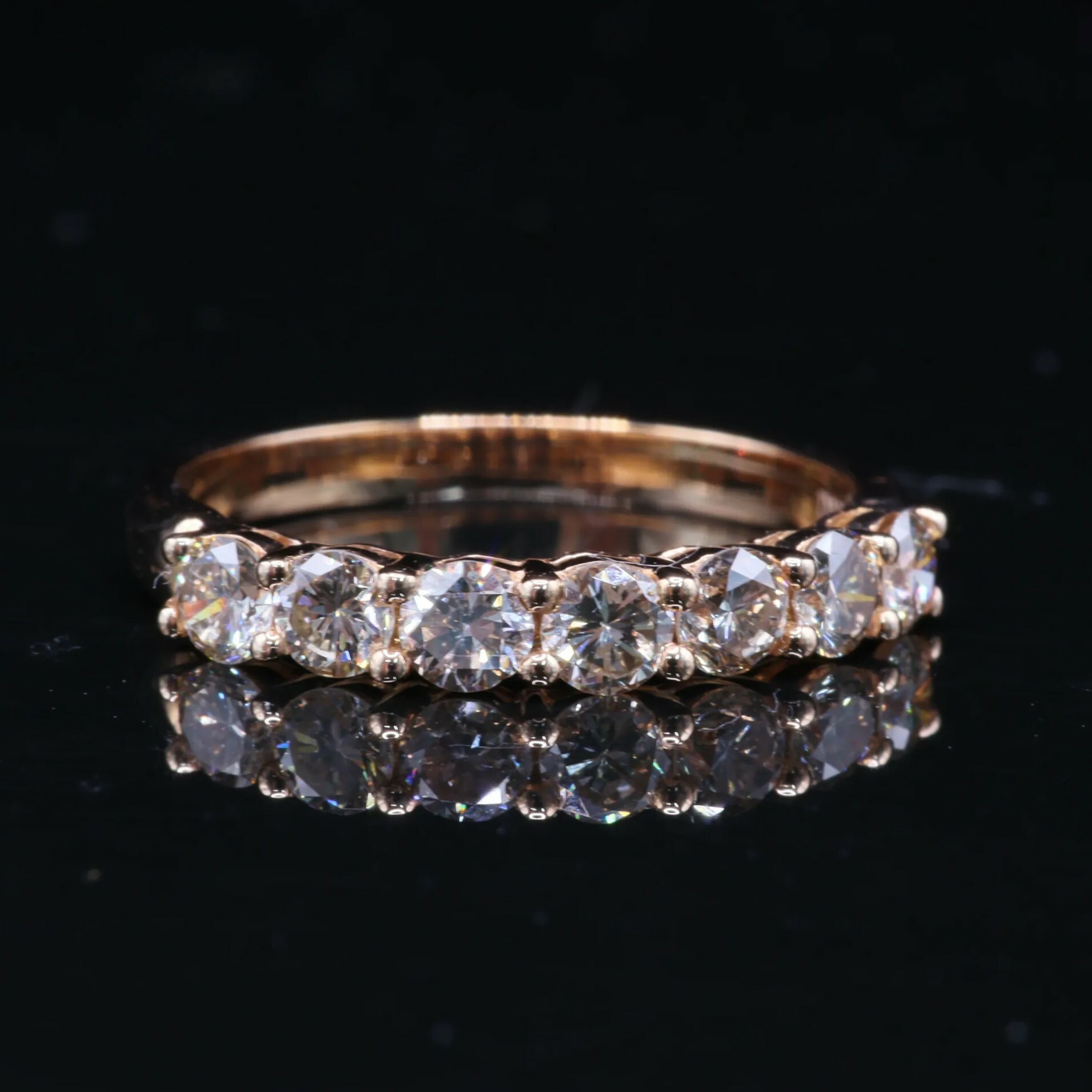 18K Rose Gold 0.75ct Diamond Ring