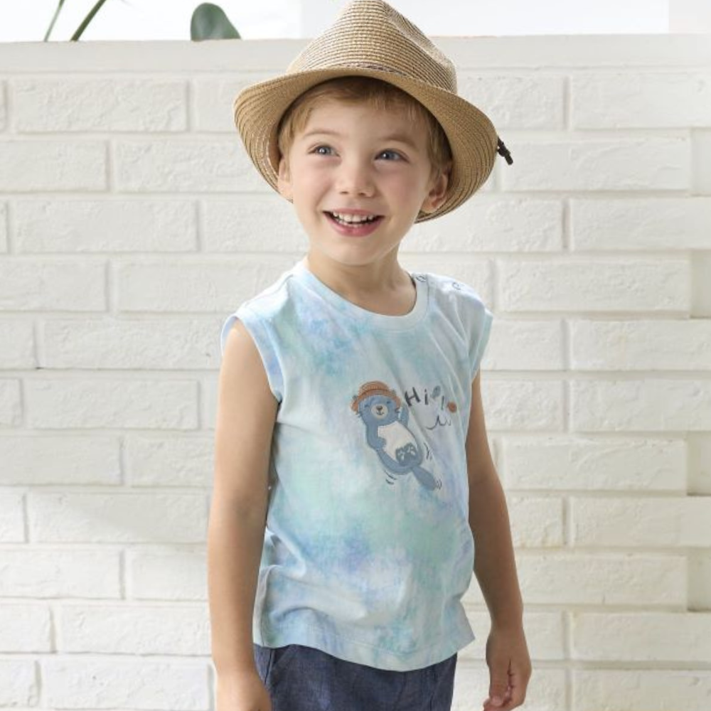 PIPPY HI ! 水獺渲染無袖背心 藍綠