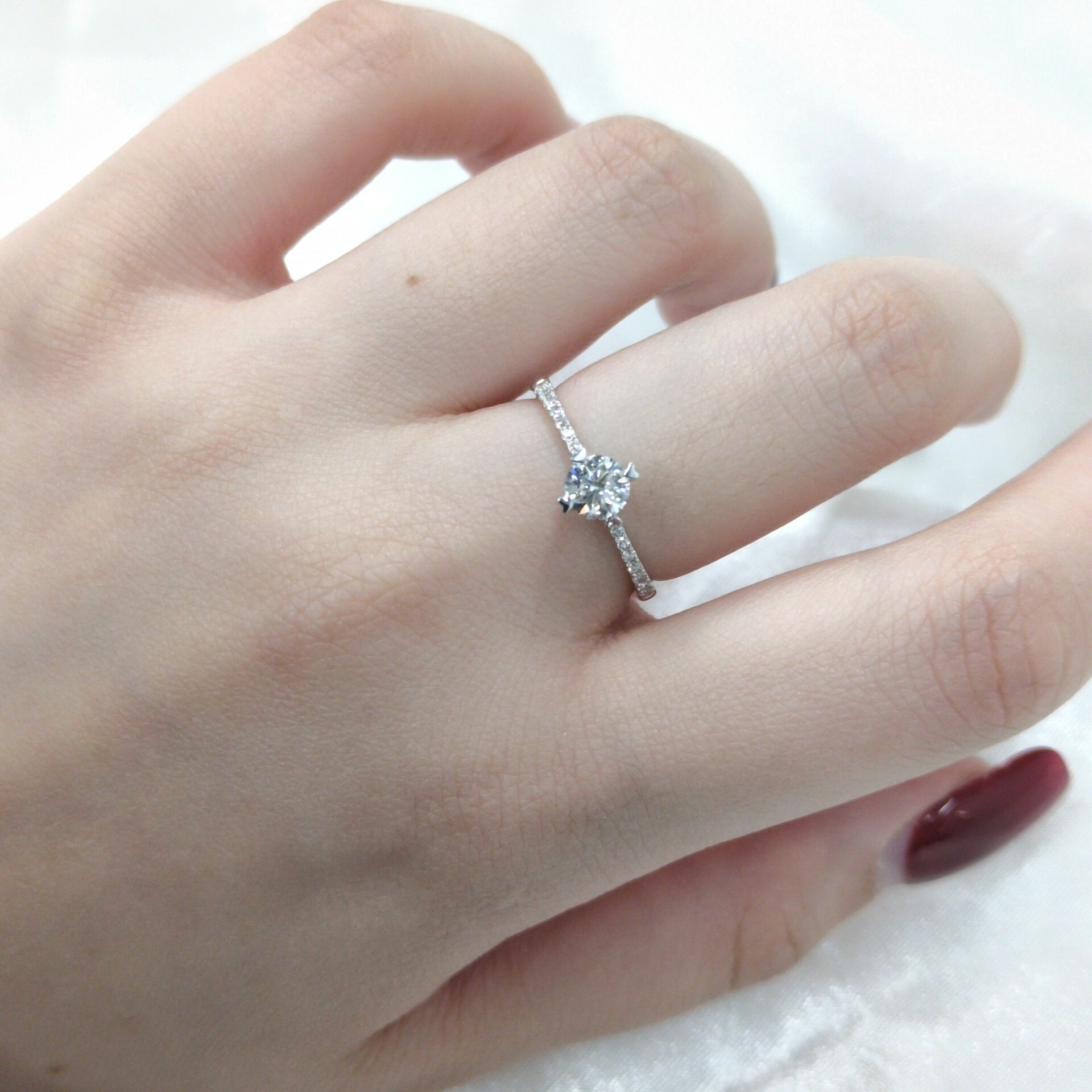 18K White Gold 0.50ct Diamond Ring