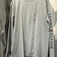 [U] TOMMY HILFIGER MEN'S REGULAR FIT LONGSLEEVE,GRAY, 78JB312-030 (UTH260)
