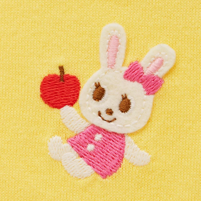 舞颯兔果園雙層袖口長袖T恤-黃