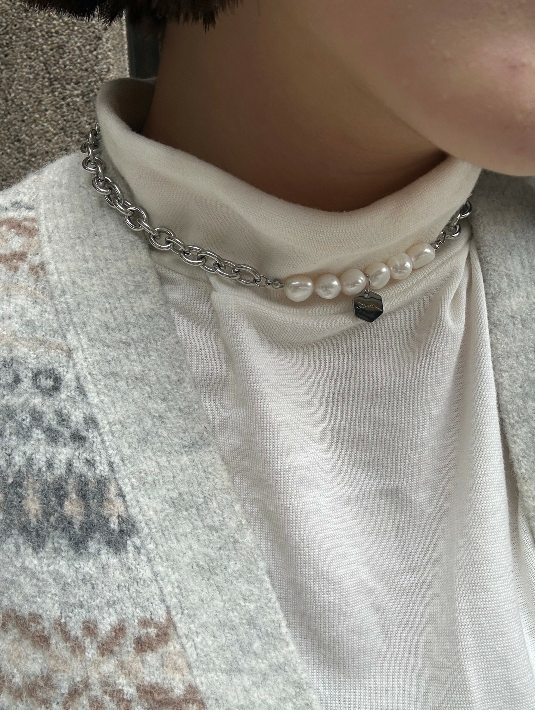 [justar] angelo (silver) necklace | NO.79