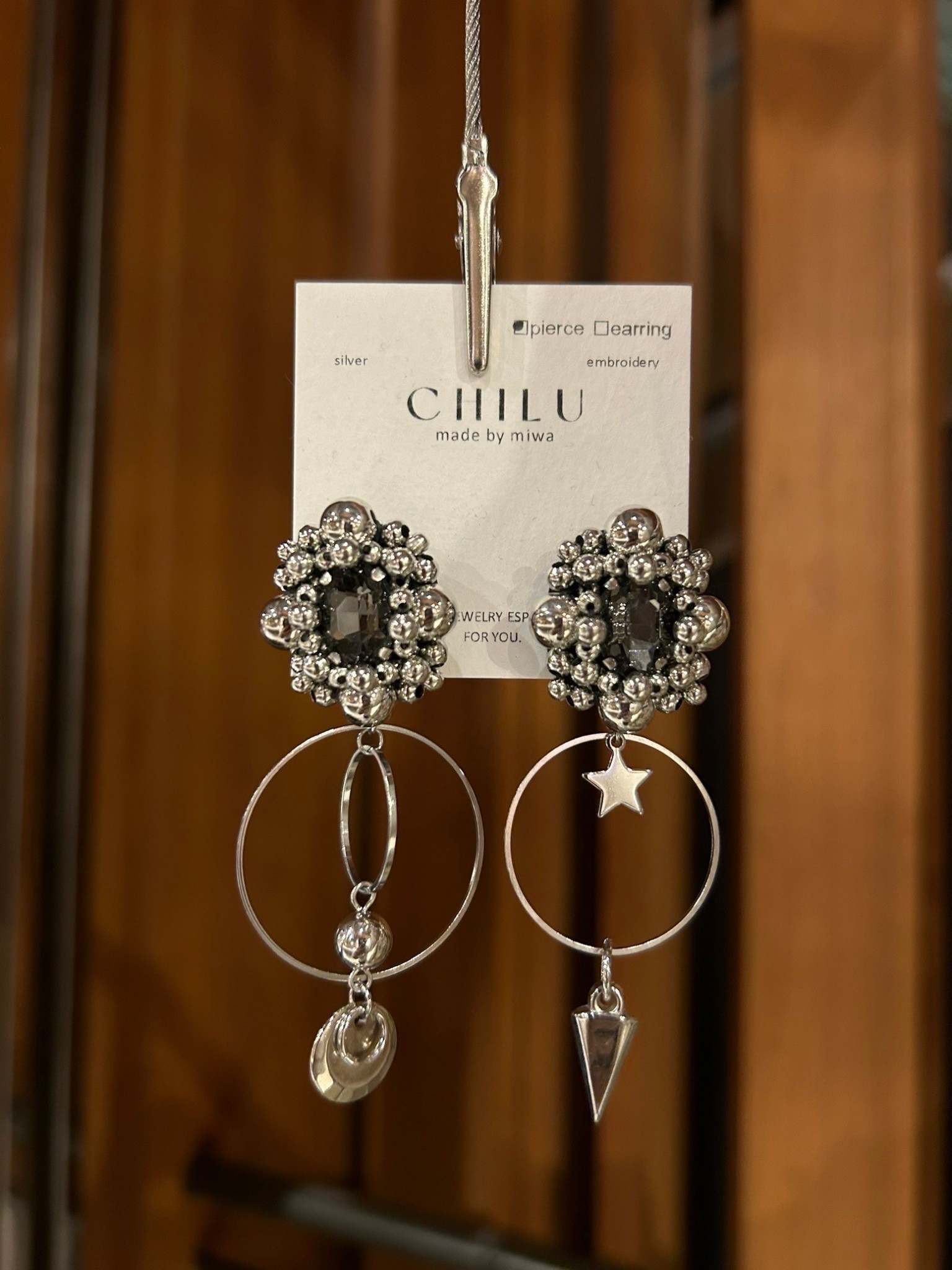 [CHILU] eve. / grey | NO.4 耳夾