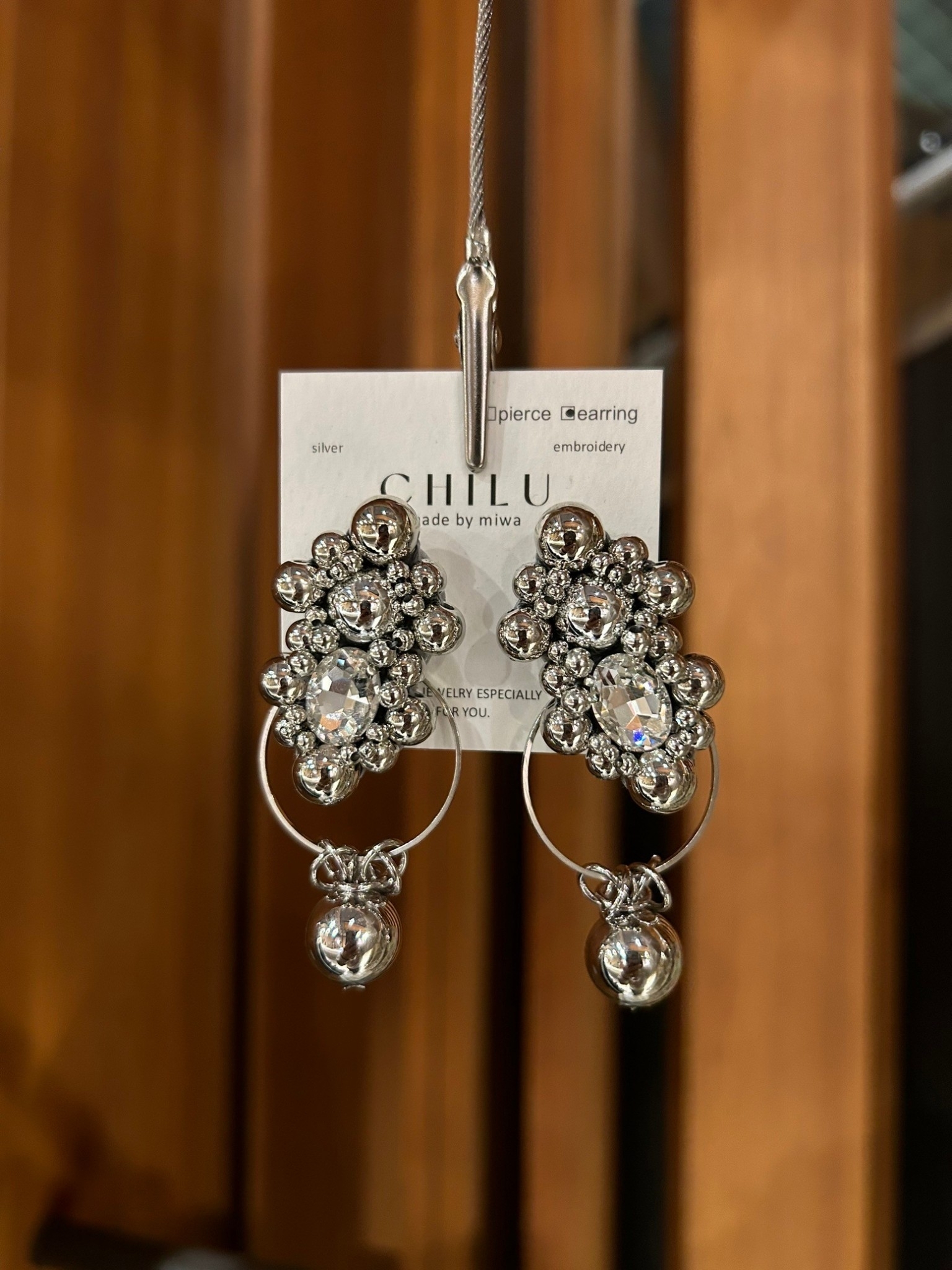 [CHILU] shepy. / clear | 可拆式掛墜 | NO.26 耳針