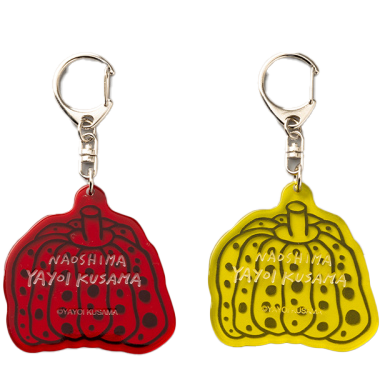 草間彌生 Kusama Yayoi - PUMPKIN ACRYLIC KEY HOLDER