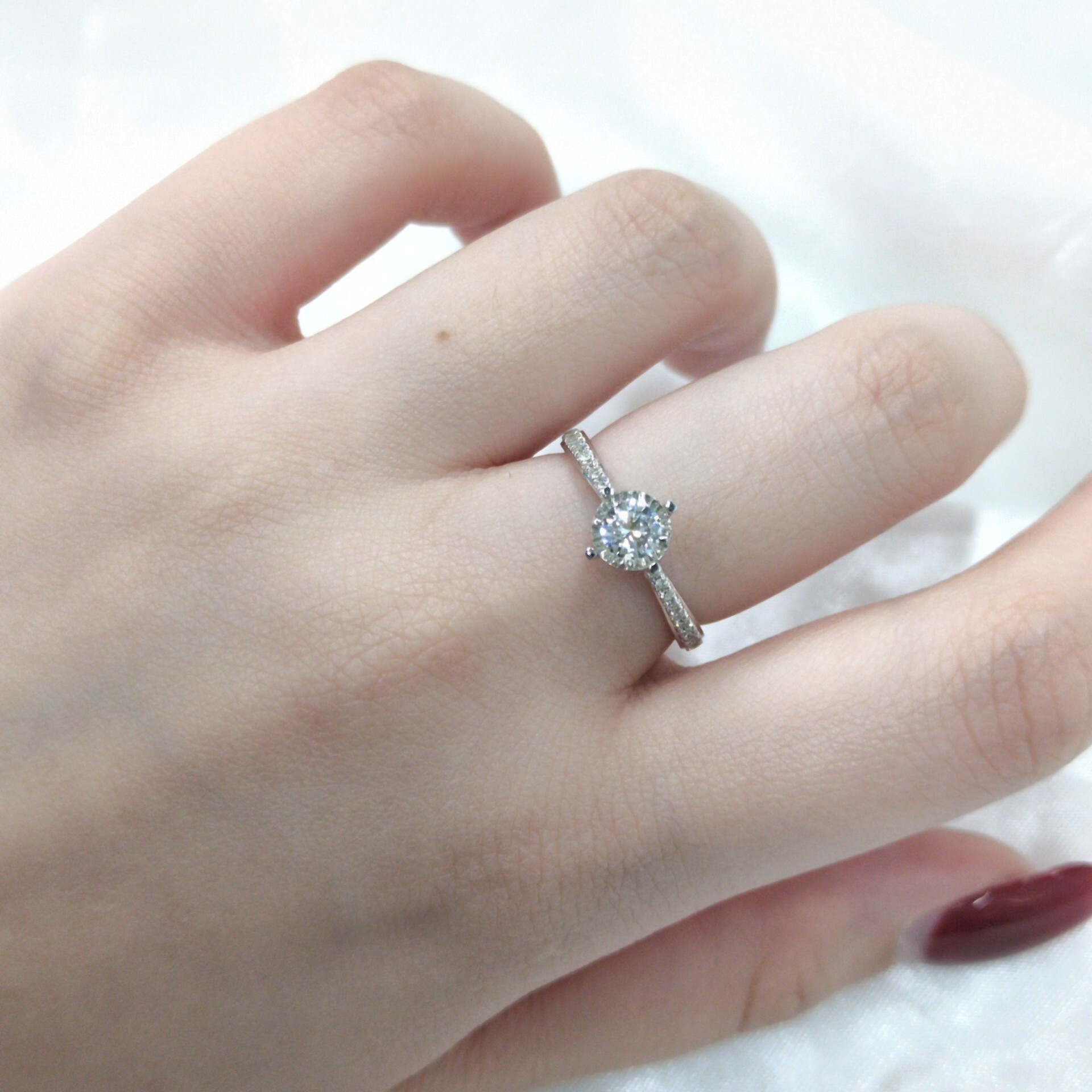 18K White Gold 0.42ct Diamond Ring