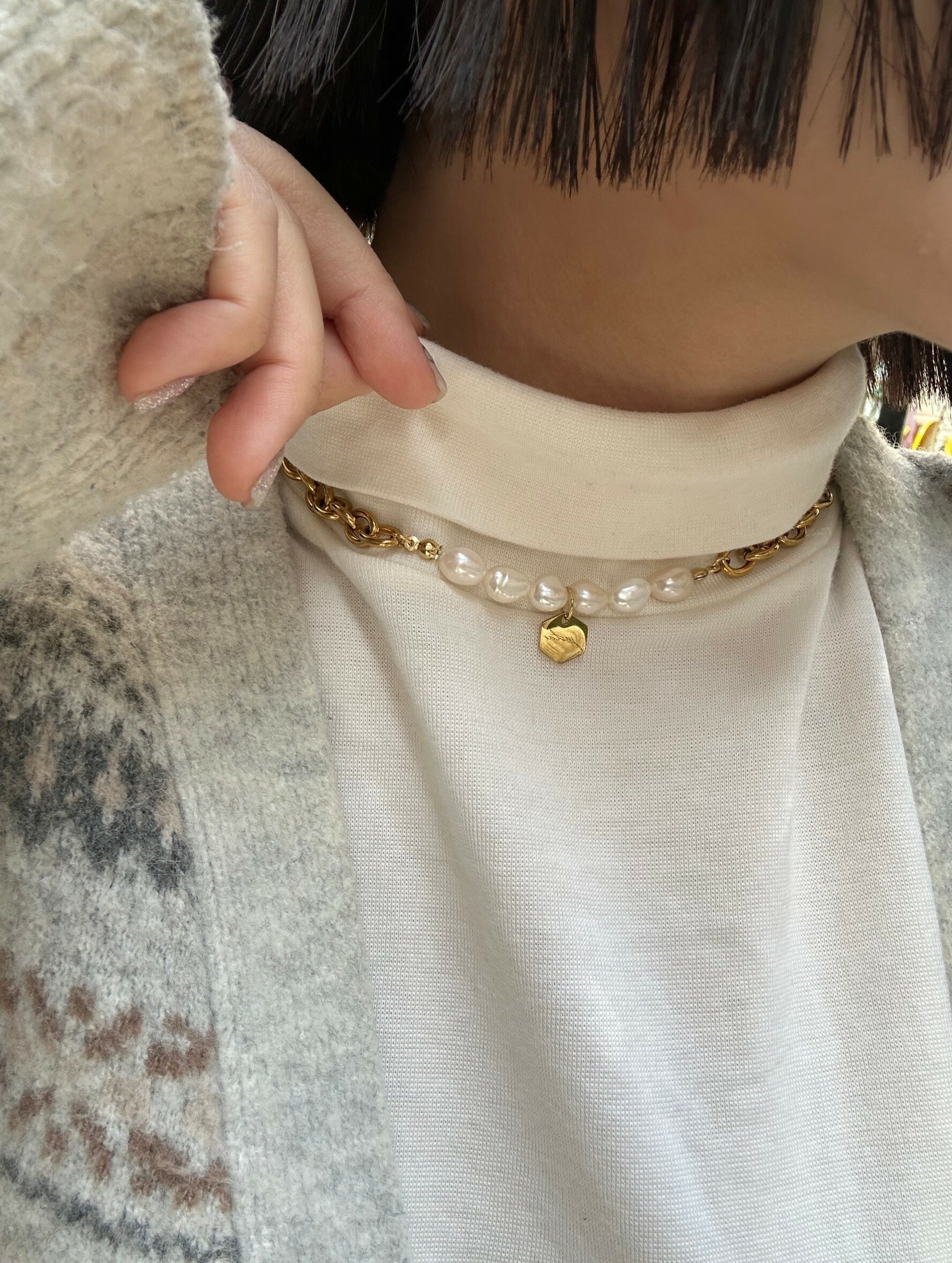 [justar] angelo (gold) necklace | NO.77