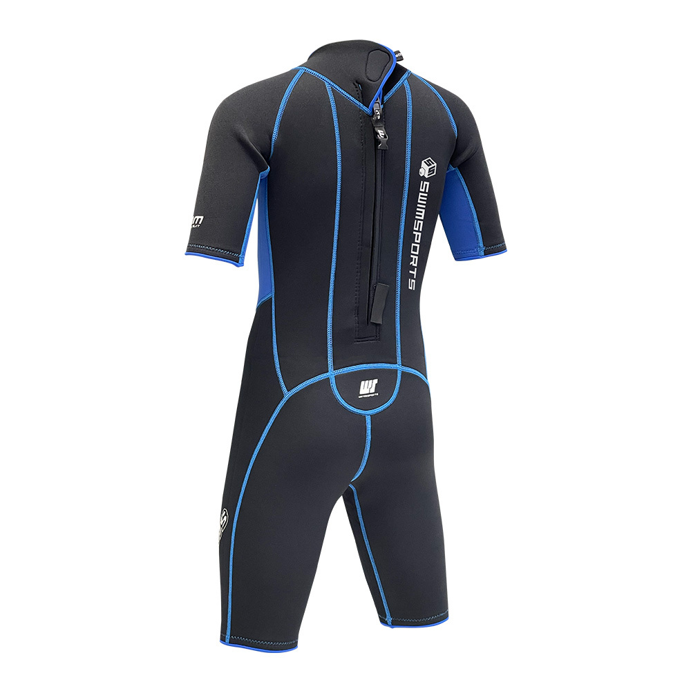 3mm 兒童 SCR 游泳連身保暖衣 - 藍