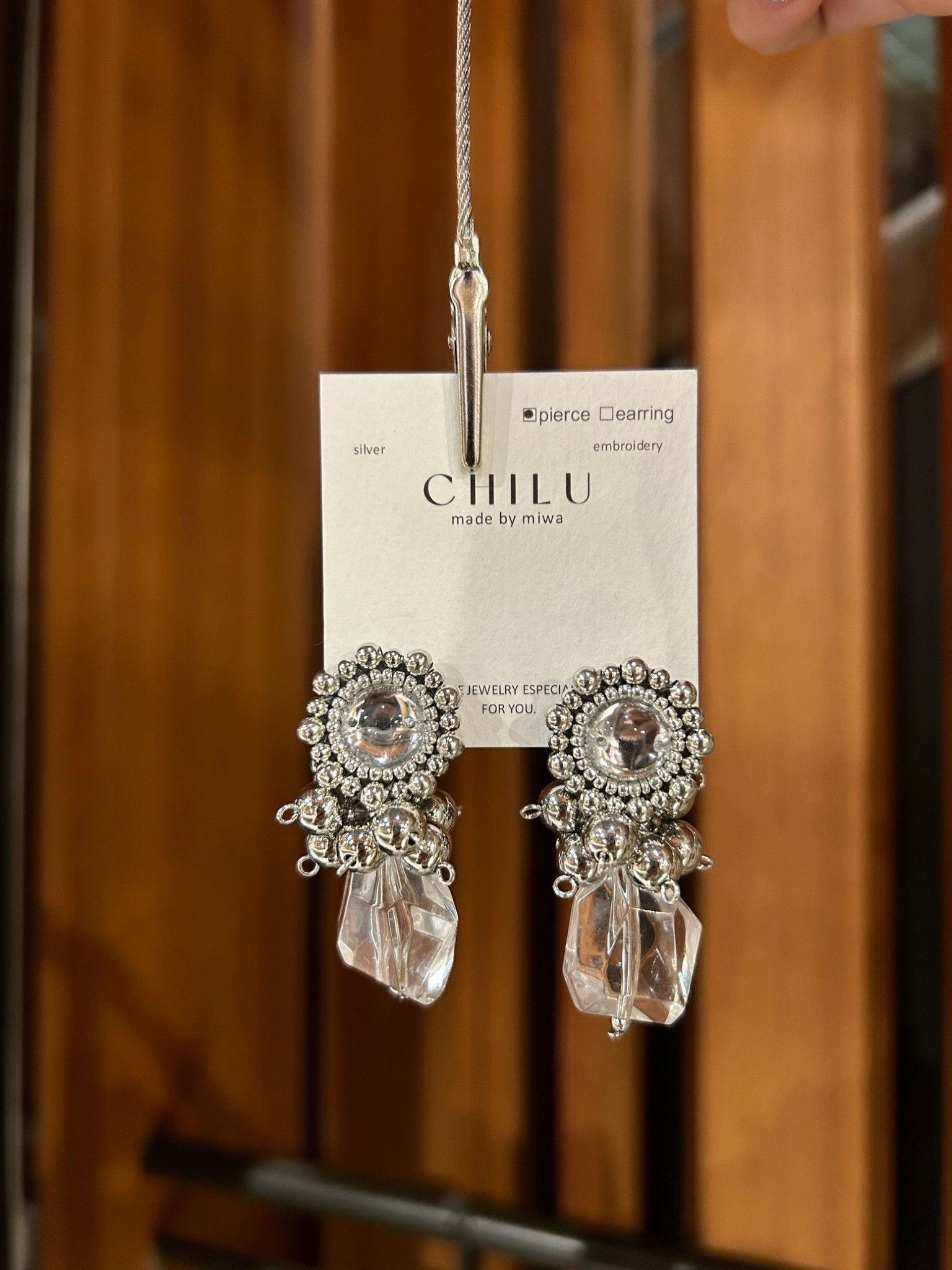 [CHILU] flower rock. / clear | NO.13 耳針