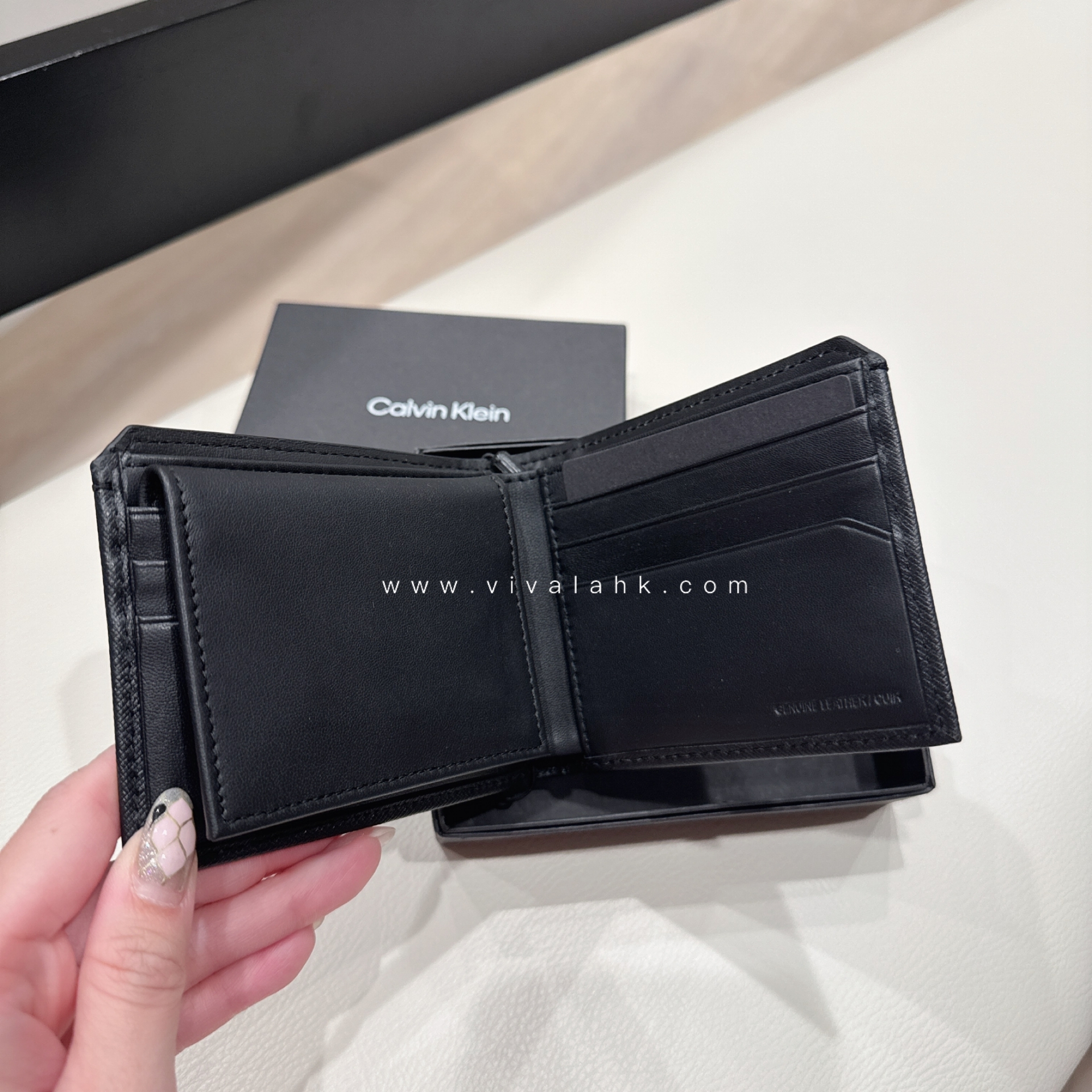 Calvin Klein - Saffiano Leather Card Case Bifold Wallet