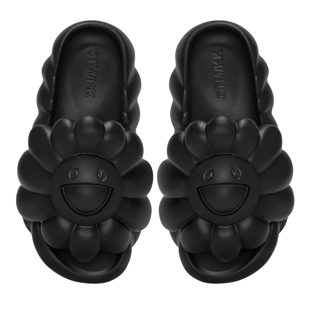 村上隆 Takashi Murakami - OHANA FULL-BLOOM 拖鞋 (Black)