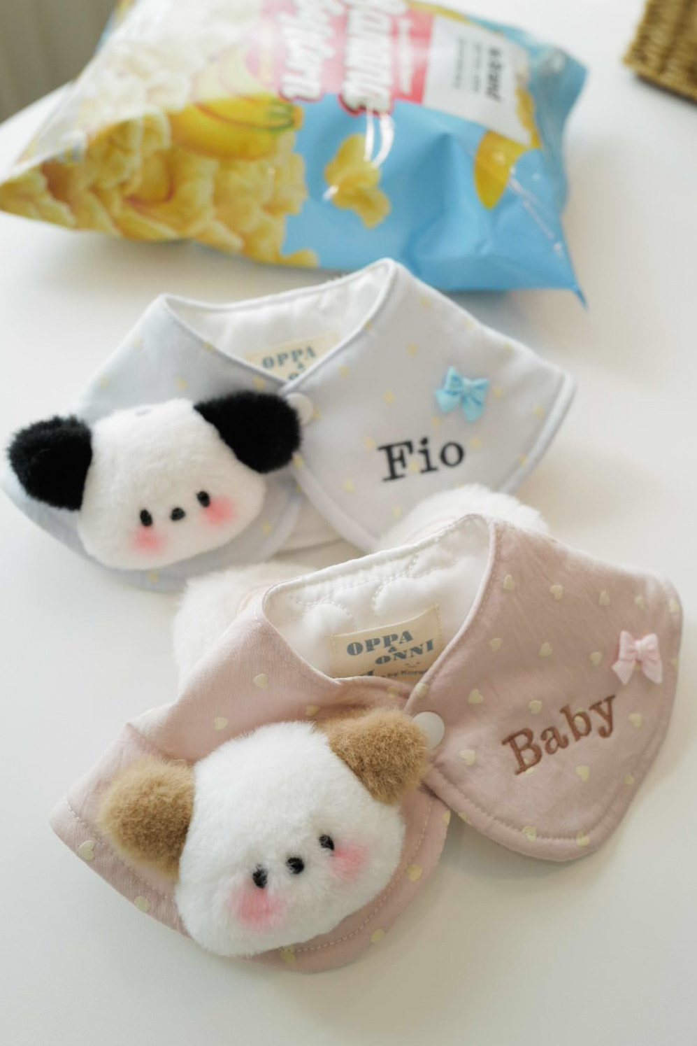 狗愛你刺繡領巾