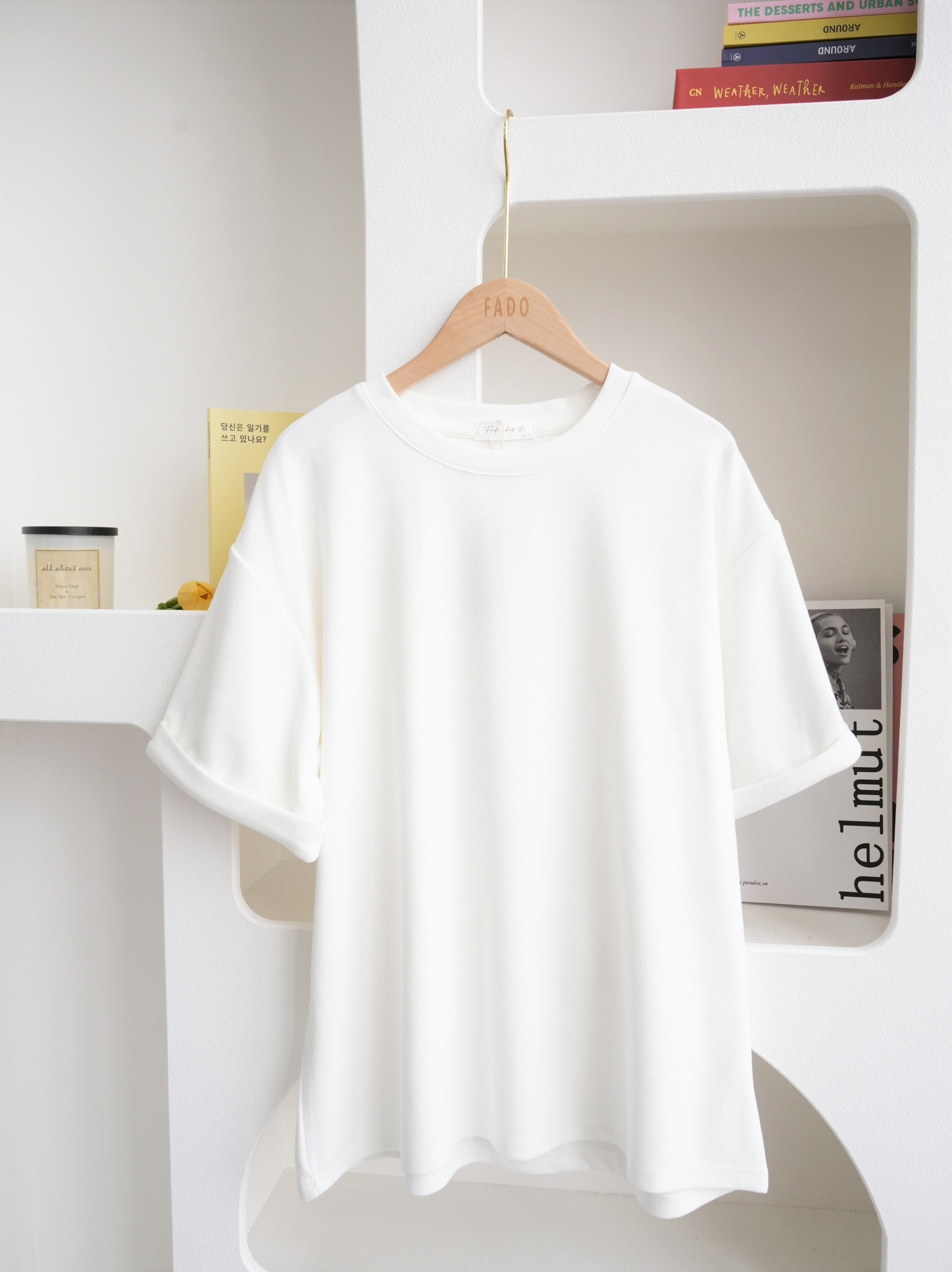 法朵Fado shop｜🌷圓領素面經典百搭寬版短袖T 0213001