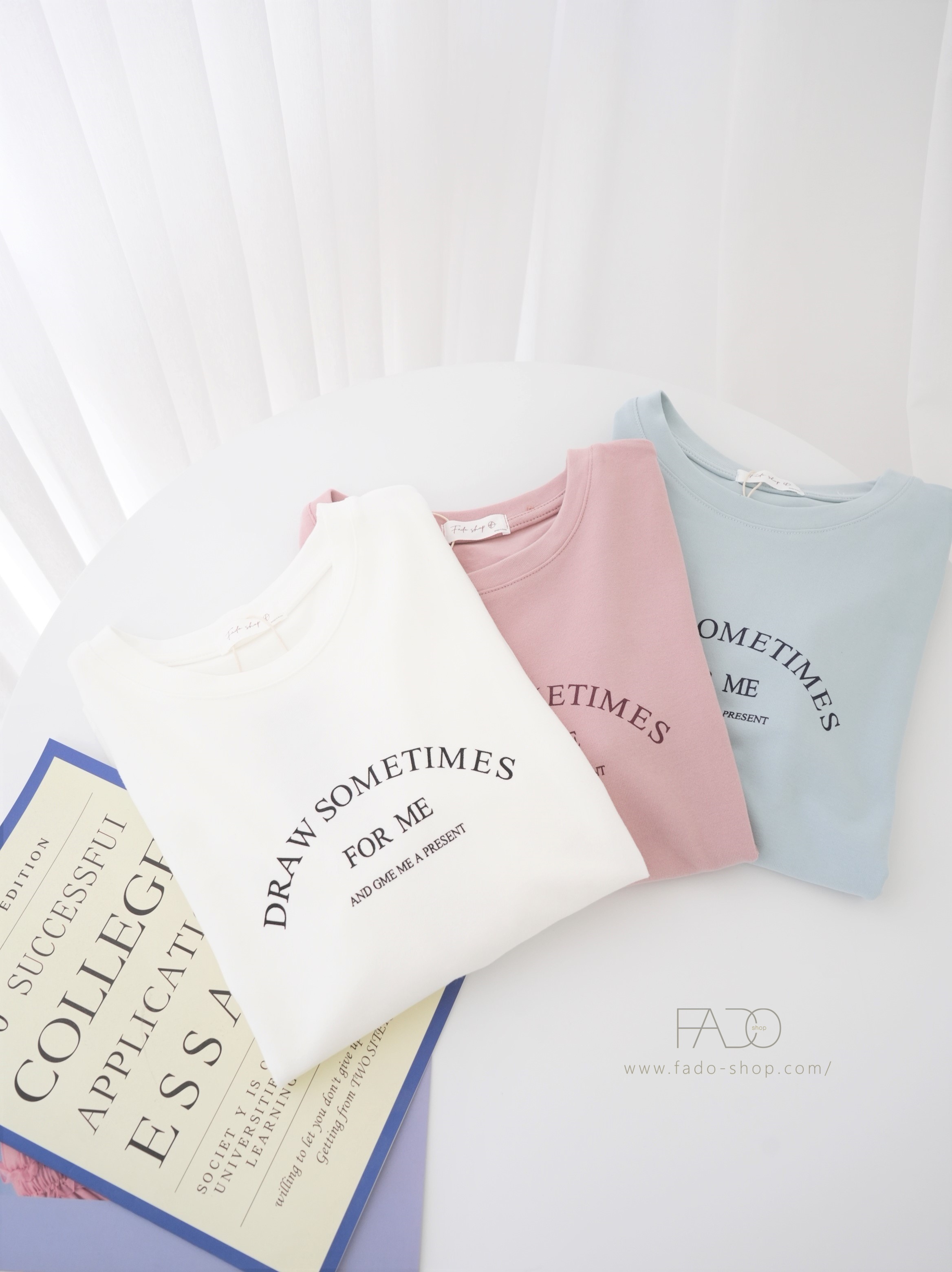 法朵Fado shop｜英文印刷圓領短袖T 0213005