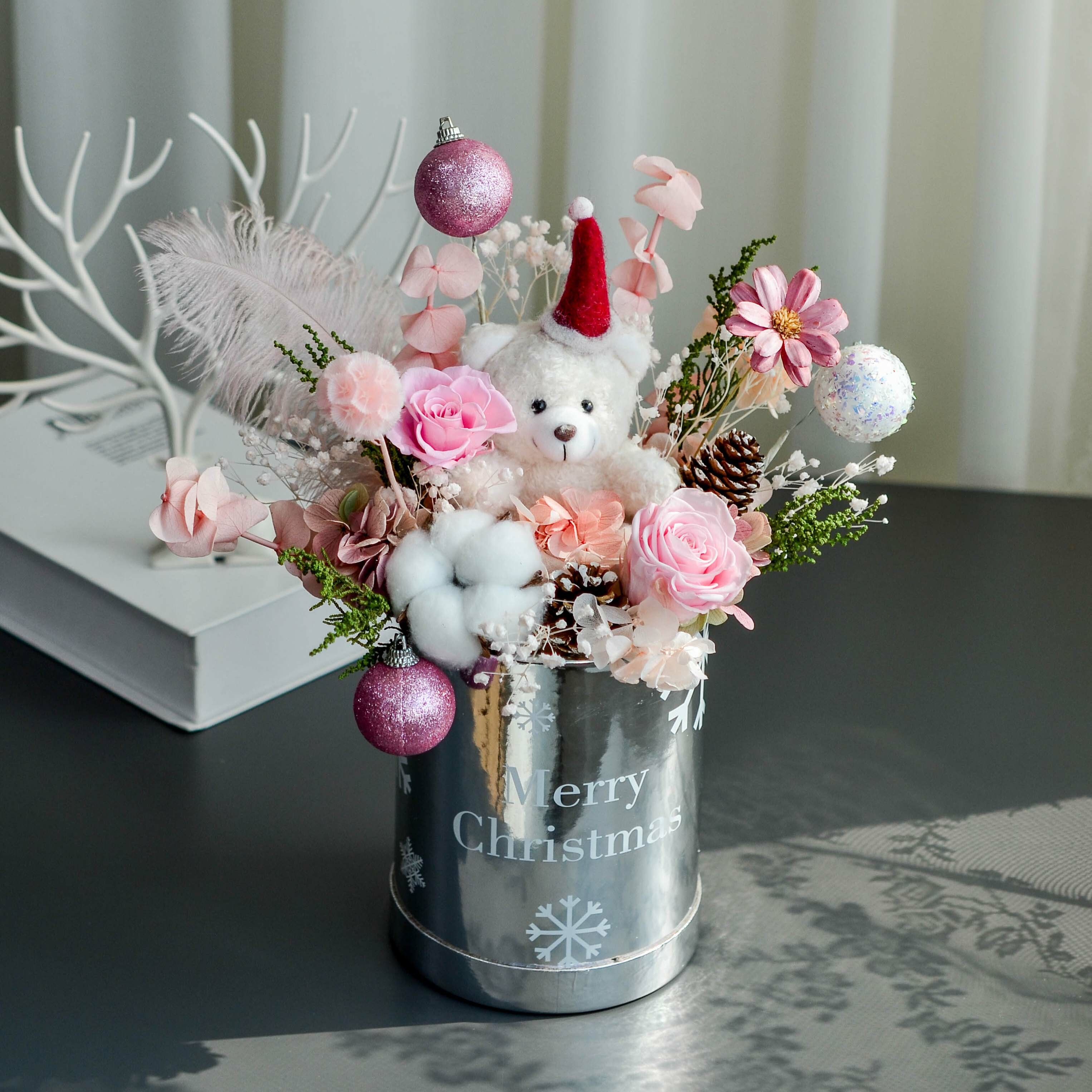 聖誕銀色抱抱桶