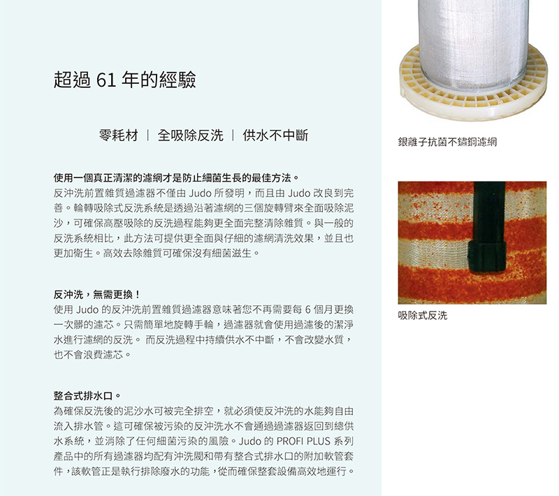 德國 JUDO 全屋淨水軟水標準組 (FILT-B+DHPU-100+HYDROSOFT 100M 3公升)