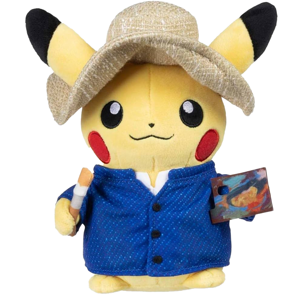 Van Gogh Museum (梵谷x寶可夢) - Van Gogh Giclée, Pikachu Plush 布偶