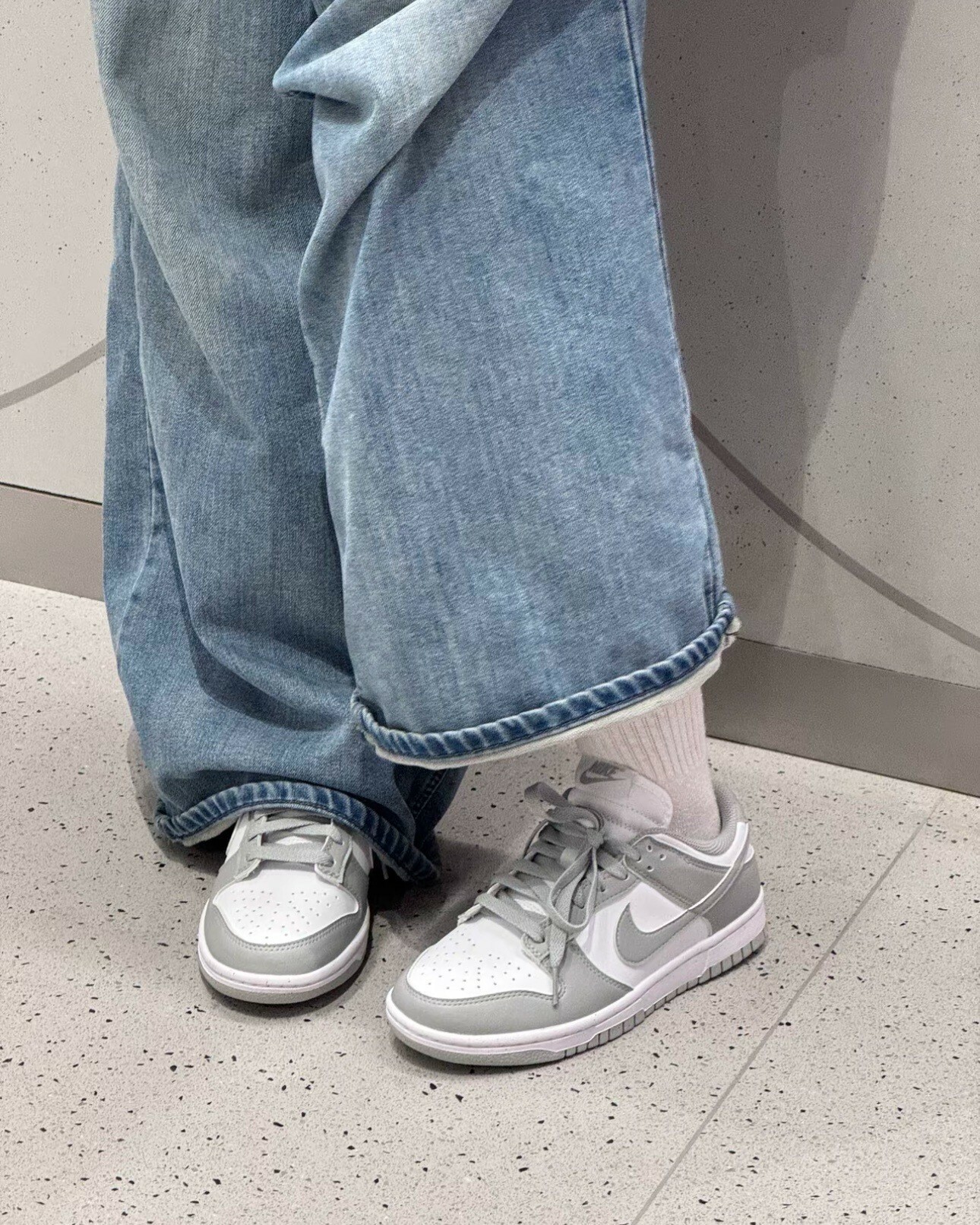 Nike Dunk Low Next Nature "Grey/White" 灰白 麂皮 女鞋 DD1873-113