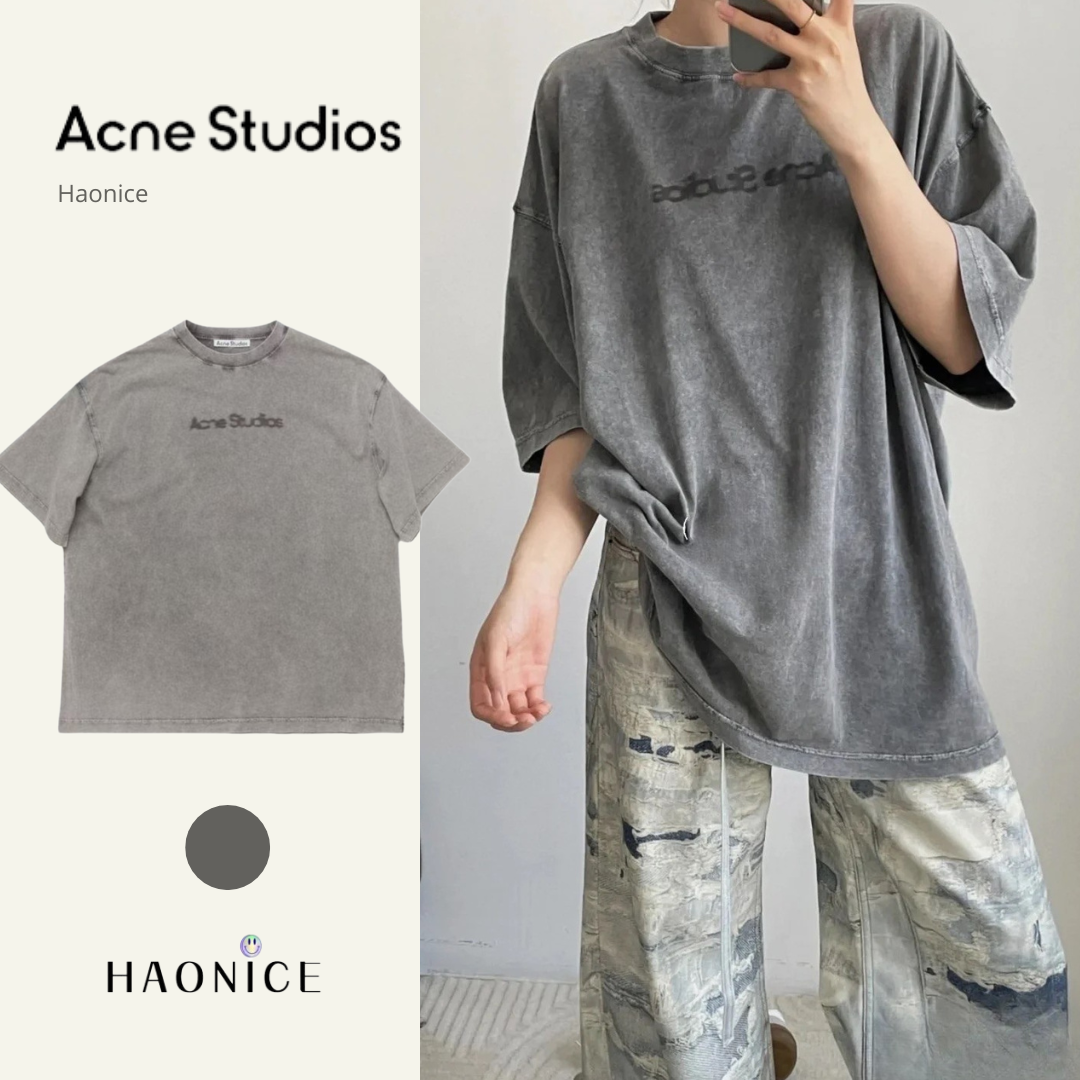 【HAO NICE 】瑞典🇸🇪潮流Acne Studios 復古褪色風 經典字母設計樣式 簡約素色百搭款🔥