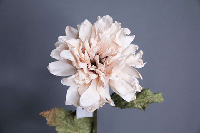 人造花 大理花 白