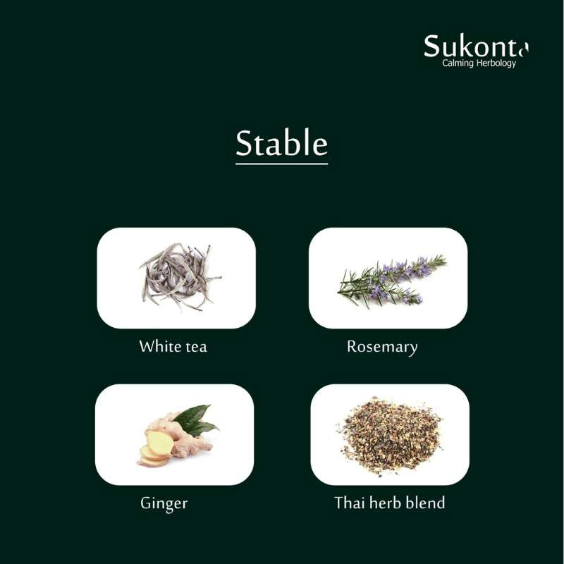 現貨｜泰國 Sukonta 草本按摩舒緩霜 30g｜天然精油舒緩配方｜薄荷・白茶・薰衣草・柑橘香氛