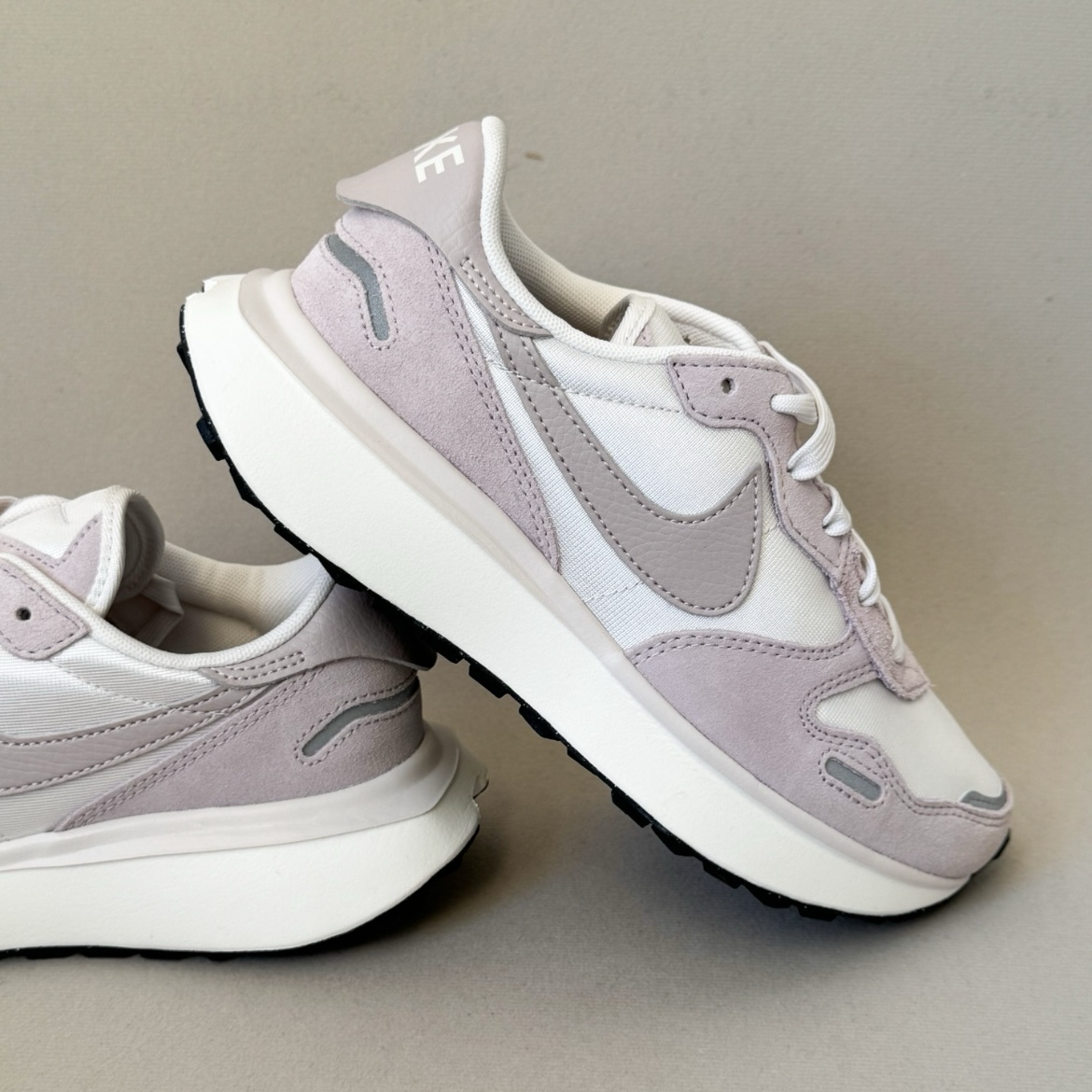 Nike Phoenix Waffle 粉紫色 粉白 復古 麂皮 皮革 拼接 低筒休閒鞋