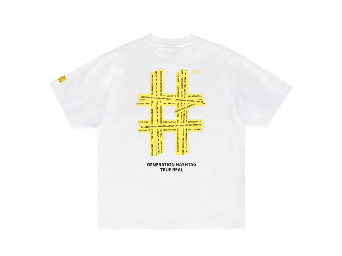 【BEENTRILL】男女共用 Star Hashtag T-Shirt / 追跡付 BEENTRILL】男女共用 Star Hashtag T-Shirt / 追跡付 (BEEN